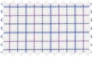 Midnight Blue/Jordy Blue/Deep Lilac/White 2Ply Checks, 2Ply 100% Cotton