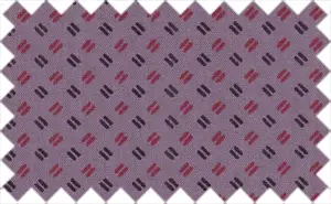 Milano Red/Black Printed Pattern, Cotton/Polyester Blends