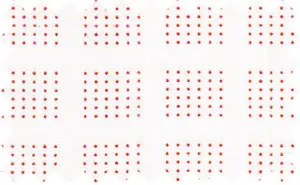 Dark Red/White Printed Patterns, Cotton/Polyester Blends - Soft feel and crease resistant fabric.