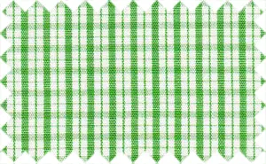 Apple Green/White Checks, 100% Cotton