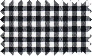 Black/White Checks, 100% Cotton