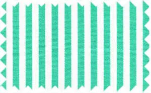 Turquoise/White Stripes, 100% Cotton