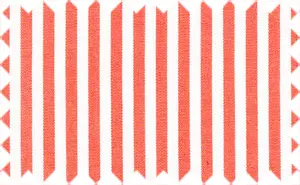 Froley Red/White Stripes, 100% Cotton - Very soft feel