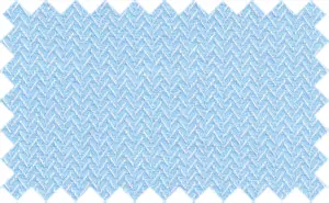 Blizzard Blue/White narrow Herringbone, 2Ply 100% Cotton