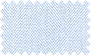 Shiny White/light Blue narrow herringbone, 2Ply 100% Cotton