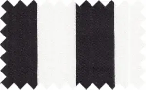 Black/Off White Stripes, 100% Cotton