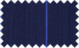 Midnight Blue/Cerulean Blue Textured Stripes, Cotton/Polyester Blends