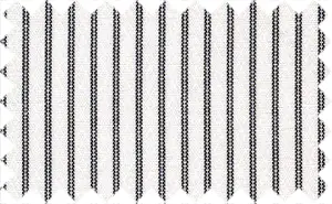 Black/White Stripes, 100% Polyester