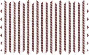 Congo Brown/White Stripes, 100% Cotton