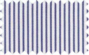 Navy Blue/White Stripes, 100% Cotton