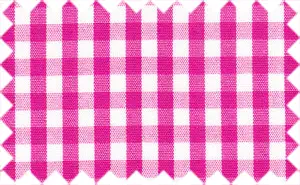 Cerise/White Checks, 100% Cotton