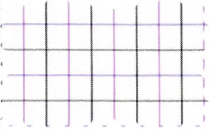 Light Purple/Lavender/Black/White Stretchable Checks, Cotton/Polyester Blends