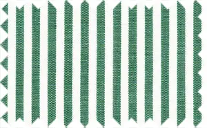 Como Green/White Stripes, 100% Cotton