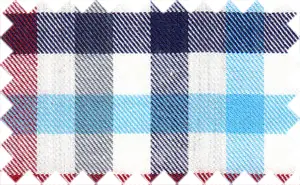 Midnight Express/Old Brick/Maya Blue/Storm Gray/White Checks, 100% Cotton