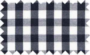 Black/White Checks, 100% Cotton