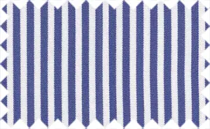 Waikawa Blue/White Stretchable Stripes, Cotton/Polyester Blends