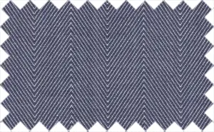 Gun Powder Black/White 2Ply Herringbone, 2Ply 100% Cotton