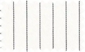 Black/White Pinstripes, 2Ply 100% Cotton