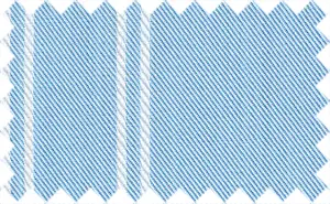 Pale Cornflower Blue/White Stripes, 100% Cotton