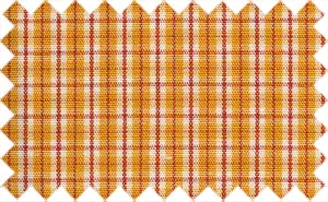 Golden Grass/Medium Carmine/White Checks, 100% Cotton