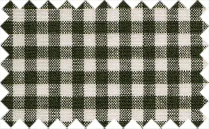 Seaweed Green/White Checks, 100% Cotton