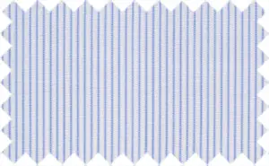 Polo Blue/White Stripes, Cotton/Polyester Blends - The fabric has a smooth feel