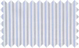 Polo Blue/Black/White Stripes, 100% Cotton