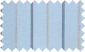 Black/White Stripes over Light Steel Blue Wide Stripes, 100% cotton