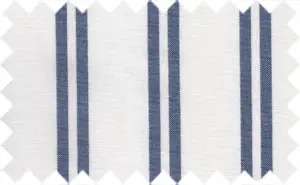 Comet Blue/Smoke White Wide Stripes, 100% Cotton