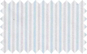 Lilly voilet/Light Blue Pinpoint Stripes, 2Ply 100% Cotton - Dull colored stripes with tightly woven stripes. Best for fall season.