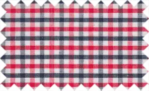 Red/Black Gingham Checks, 35% Cotton/65% Polyester