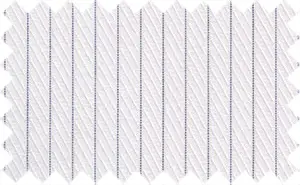 Black/White Pin Stripes, 65% cotton/35% polyester