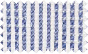 Tory Blue/White Stripes, 65% Polyester/35% Cotton