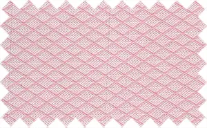 Carousel Pink/Can Can Pink rhombas pattern, 35% cotton/65% polyester
