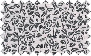 Black/White pattern, 80% polyester/20% cotton