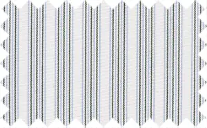 Cadet Blue/Black/White Stripes, 100% Cotton