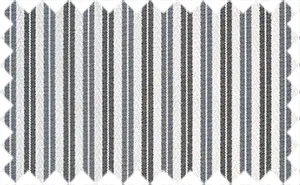 Light Gray/Dark Gray/White Stripes, 35% Cotton/65% Polyester