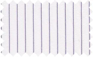 Smoky Violet/Titan White Stripes, 35% Cotton/65% Polyester