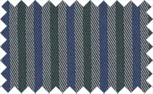 Eastbay Blue/Slate Green/Silver Stripes, 35% cotton/65% polyester - Soft feel and shiny texture