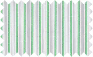 Medium Spring Green/Light Gray Stripes, 35% Cotton/85% Polyester