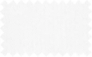 White narrow herringbone, 60% cotton/40% polyester