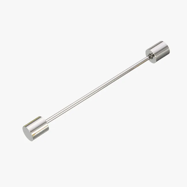 Cylindrical Silver collar pin bar