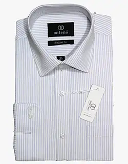 p13, White shirt with light blue striped white shirt with light blue striped