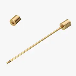 P013, Cylindrical Gold collar pin bar