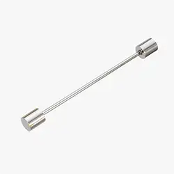 P014, Cylindrical Silver collar pin bar Cylindrical Silver collar pin bar