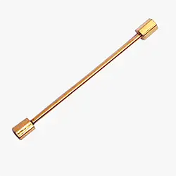 P020, Hexagonal gold pin bar Hexagonal gold tie pin bar