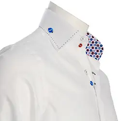 color: Men's White Regular Fit Formal Shirt