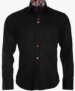 color: Men's Black Formal Shirt