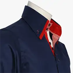 1008, Men's Italian Style Navy Formal Shirt Men's Italian Style Navy Formal Shirt