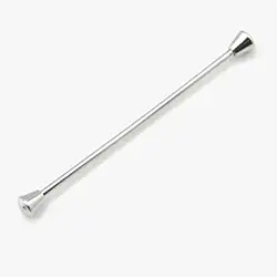 P025, Silver Conical Collar Pin Bars Silver Corsage Collar Pin Bars